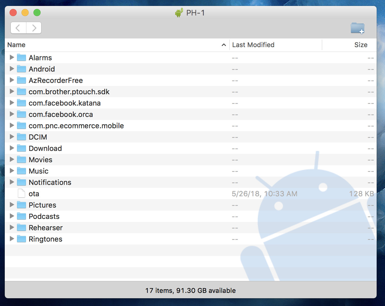 android file transfer for mac os
